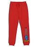 Wear Your Mind Cotton Knit Marvel Avengers Featuring Wolverine Icon & Text Printed Jogger - Red