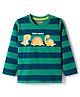 Babyhug 100% Cotton Full Sleeves T-Shirt With Dino Print - Green