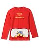 Wear Your Mind Cotton Knit Disney Winnie The Pooh Featuring Full Sleeves Character Printed Tee - Red