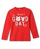 Wear Your Mind Cotton Knit Disney Winnie The Pooh & Friends Featuring Character & Typography Printed Tee - Red