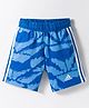 ADIDAS KIDS Cotton Knit Printed Shorts - Blue