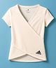 ADIDAS KIDS Knit Half Sleeves T-Shirt With Brand Logo Print - White