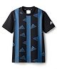 ADIDAS KIDS Knit Half Sleeves T-Shirt with Logo Print - Black