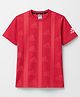 ADIDAS KIDS Knit Half Sleeves T-Shirt with Logo Print - Red