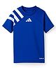 ADIDAS KIDS Knit Half Raglan Sleeves T-Shirt with Logo Graphic - Blue