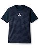 ADIDAS KIDS Knit Half Sleeves T-Shirt With Brand Logo Print - Purple