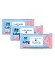 Parachute Advansed Baby|Face & Body Baby Wipes|Virgin Coconut Oil & 99% Pure Water|Dermatologically Tested & pH Balanced|Moisture-lock Lid|72 wipes  Pack of 3 - White