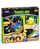 Imagimake DIY Neon Art Kit Painting & Coloring Kit with Neon Brush Pens & Stamps - Navy Blue