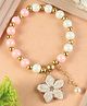 Asthetika Floral Charm & Beads Detailed Bracelet - Pink