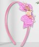 Asthetika Beads Embellished Bow Applique Detailed Hair Band - Pink