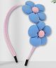 Asthetika Floral Applique Detailed Hair Band - Blue