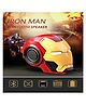 Azhari Iron Man helmet-shaped Bluetooth LED Light wireless Speaker stereo Music Player Support FM TF for Smartphones Tablets PC All Bluetooth Devices Color May Vary