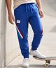 Pine Kids Looper Knit Full Length Cut & Sew Lounge Pant with Tape Detailing - Navy Blue
