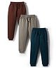 Pine Kids Knit Full Length Solid Color Lounge Pants Pack of 3 ( Color May Vary )