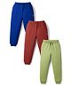 Pine Kids Knit Full Length Lounge Pant With Logo Print Pack Of 3 - Colour May Vary