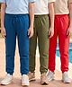 Pine Kids Knit Full Length Solid Colour Lounge Pants Pack of 3 - (Colour May Vary)