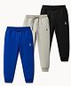 Pine Kids Knit Full Length Solid Colour Lounge Pant Pack Of 3 (Colour May Vary)