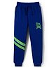 Pine Kids Knit Full Length Lounge Pant with Text Print - Navy Blue