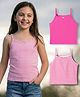 Pine Kids Cotton Lycra Sleeveless Slips With Stripes & Pack Of 3 - Colour May Vary