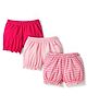 Pine Kids Cotton Elastane Knit Bloomers With Polka Dot Print Pack Of 3 - Colour May Vary