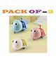 AKN TOYS Cute Turtle Press and Go Vehicles Toy Crawling Baby Turtle Car Toys for Toddler Bath Toy - PACK OF 3 - ( COLOR MAY VARY  )