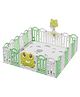 Kids Station Frog Green Baby Play Yard Play Pen  180x200 cm  Spacious Indoor Play Pen for Babies & Toddlers with Anti-Fall Grasp Rings & Storage