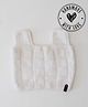 Woonie Hand Knitted Sleeveless Self Designed Vest - White