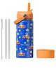 TOM & BELL Insulated Water Bottle for Kids 500ml,Double Wall Water Bottle for School, Sipper Bottle,Hot and Cold, Premium 304 Stainless Steel