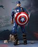 Marvel Captain America with Plastic Holder Action Figure Toy Blue - Height 18 cm