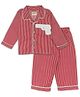 TIPPY TOP Pure Cotton Woven Full Sleeves Gun Patch Detailed Striped  Night Suit Set - Maroon