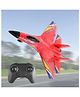 SANJARY 2.4ghz 2ch Remote Control Airplane Rc Glider for Beginner Adult Kids, Easy to Fly Epp Foam Rc Aircraft Fighter With Led Light Color Design May Vary