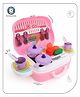 Aditi Toys Plastic Luxury Kitchen Set Cooking Toy with Briefcase and Accessories 26 pieces - Multicolor