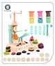 Aditi Toys Play Dough Ice Cream Maker Set Safe Non-Toxic Dough Kitchen Ice Cream Maker Including 6 Color Dough Tubes Each 50 g - Ivory