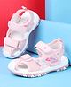 Cute Walk by Babyhug Velcro Closure Sandals with 3D Applique - Pink