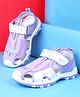 Cute Walk by Babyhug Velcro Closure Solid Sandals - Purple