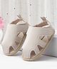 Cute Walk by Babyhug Solid Booties With Textured Design - White