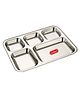 CutTales  Stainless Steel 5 Compartment Bhojan Thal Plates For kids | BPA Free - Non Toxic | Best For All Types Of Food Pack Of 1