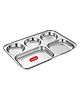 CutTales  Stainless Steel 5 Compartment Bhojan Thal Plates For kids | BPA Free - Non Toxic | Best For All Types Of Food Pack Of 1