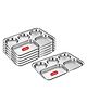 CutTales  Stainless Steel 5 Compartment Bhojan Thal Plates For kids | BPA Free - Non Toxic | Best For All Type Of Food Pack Of 6