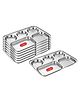 CutTales  Stainless Steel 5 Compartment Bhojan Thal Plates For kids | BPA Free - Non Toxic | Best For All Types Of Food Pack Of 7