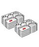 CutTales  Stainless Steel 5 Compartment Bhojan Thal Plates For kids | BPA Free - Non Toxic | Best For All Types Of Food Pack Of 12
