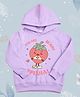NUSYL Fleece Knit Full Sleeves You Are Berry Special Text Printed Light Winter Hoodie - Lilac