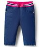 Babyhug Denim Washed Capri - Navy Blue