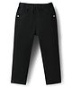 Babyhug Full Length Solid Color Denim Jeggings With Stretch - Black