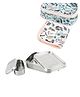 Taabartoli Stainless Steel Lunch Box with Steel Container with Cover and Napkin- Animals (800 ml)