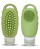 The Little Lookers (Baby Shampoo Bottle with Soft Silicone Scrubber) (2-in-1 Shampoo Dispenser & Bath Brush | BPA-Free | Leak-Proof | Gentle Massage & Cleaning) (90 ml)-(Green) (1 Unit)