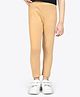 Ariel Cotton Knit Solid Leggings - Peach