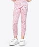 Ariel Cotton Knit Leopard Printed Leggings - Pink