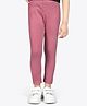Ariel Cotton Knit Solid Leggings - Pink
