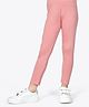Ariel Cotton Knit Solid Leggings - Pink